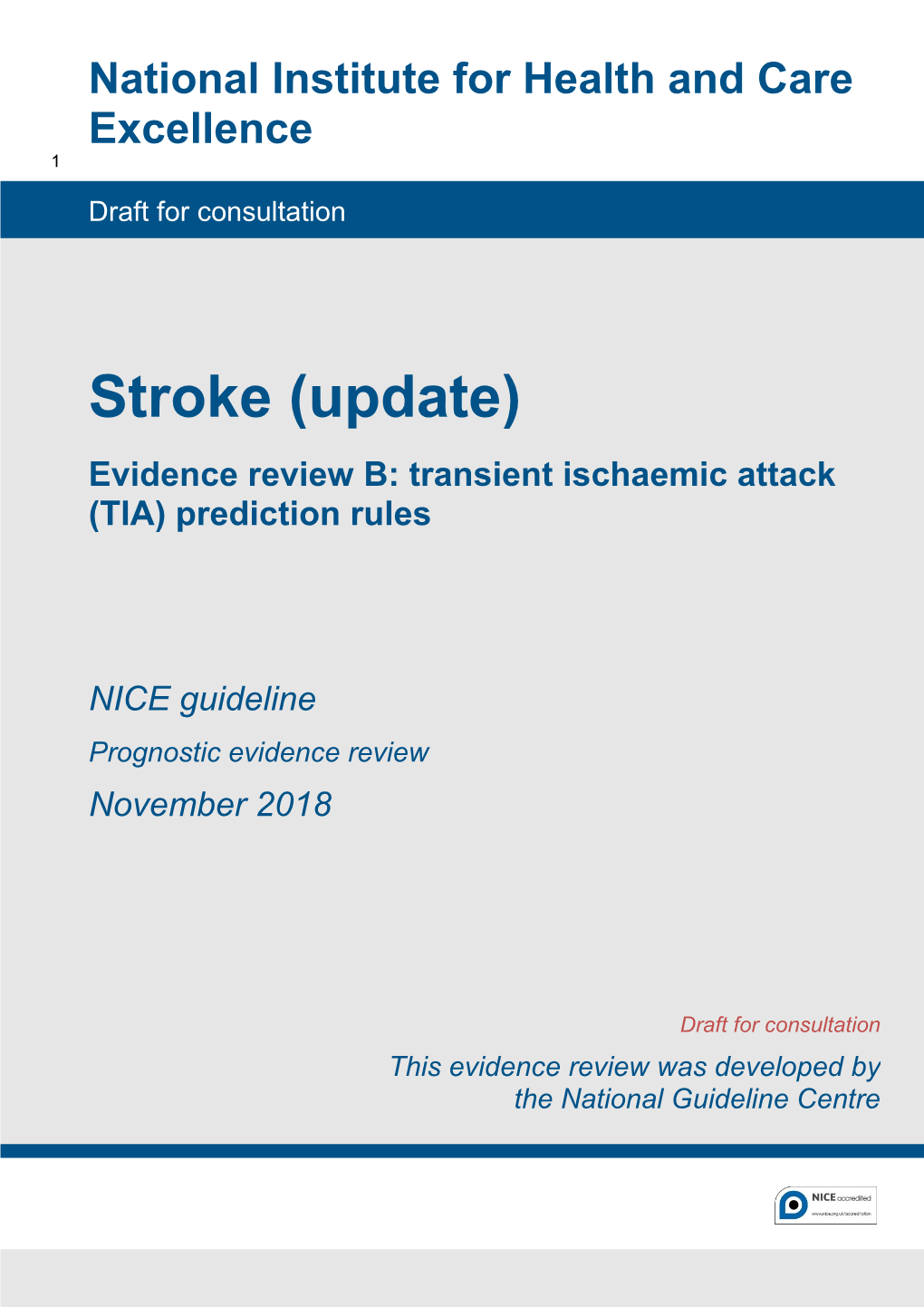 Transient Ischaemic Attack (TIA) Prediction Rules