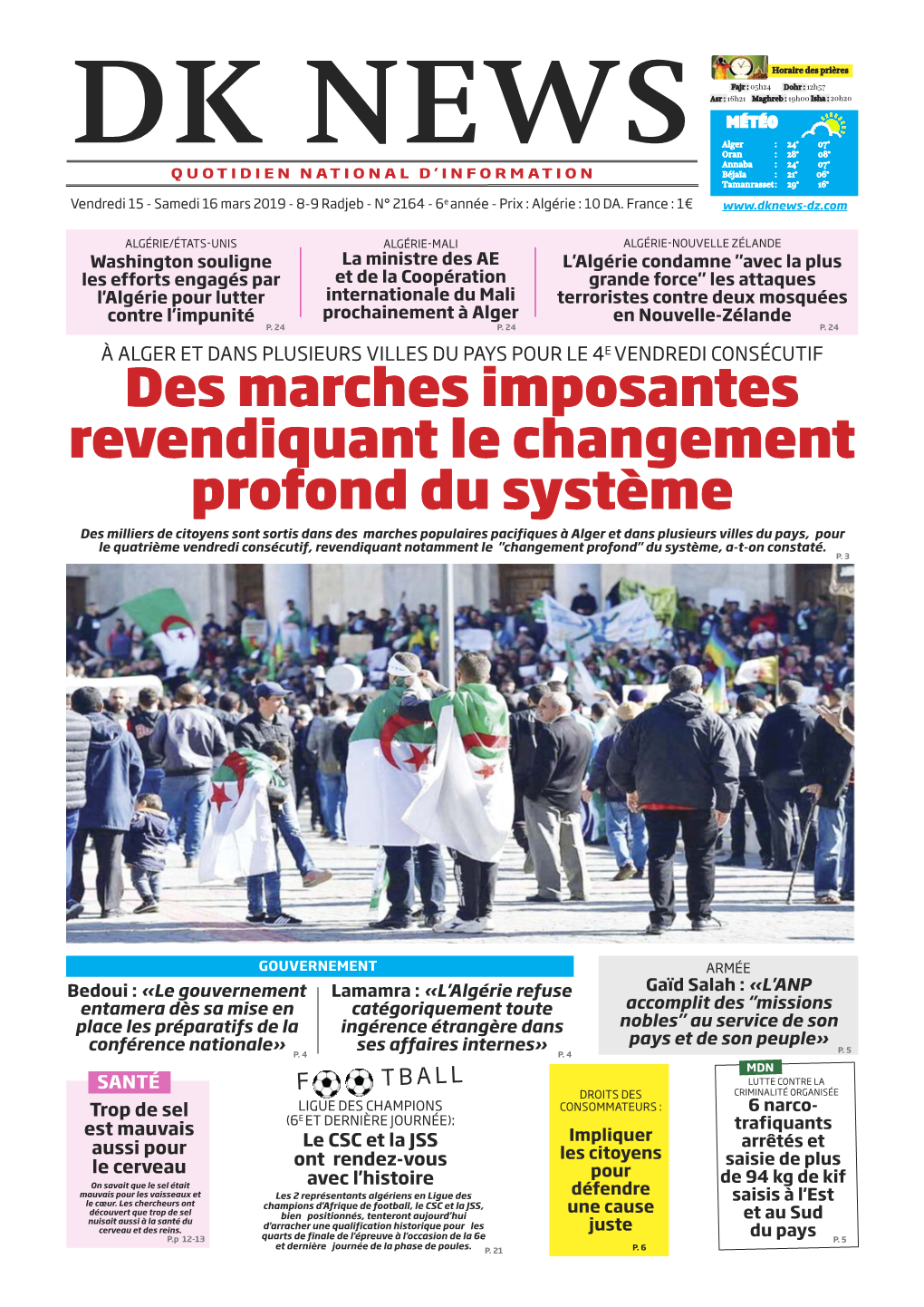 Des Marches Imposantes Revendiquant Le Changement