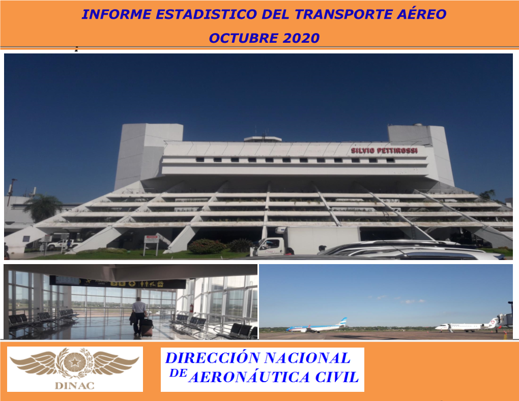 Informe Estadistico Del Transporte Aéreo Octubre 2020 -.: DINAC