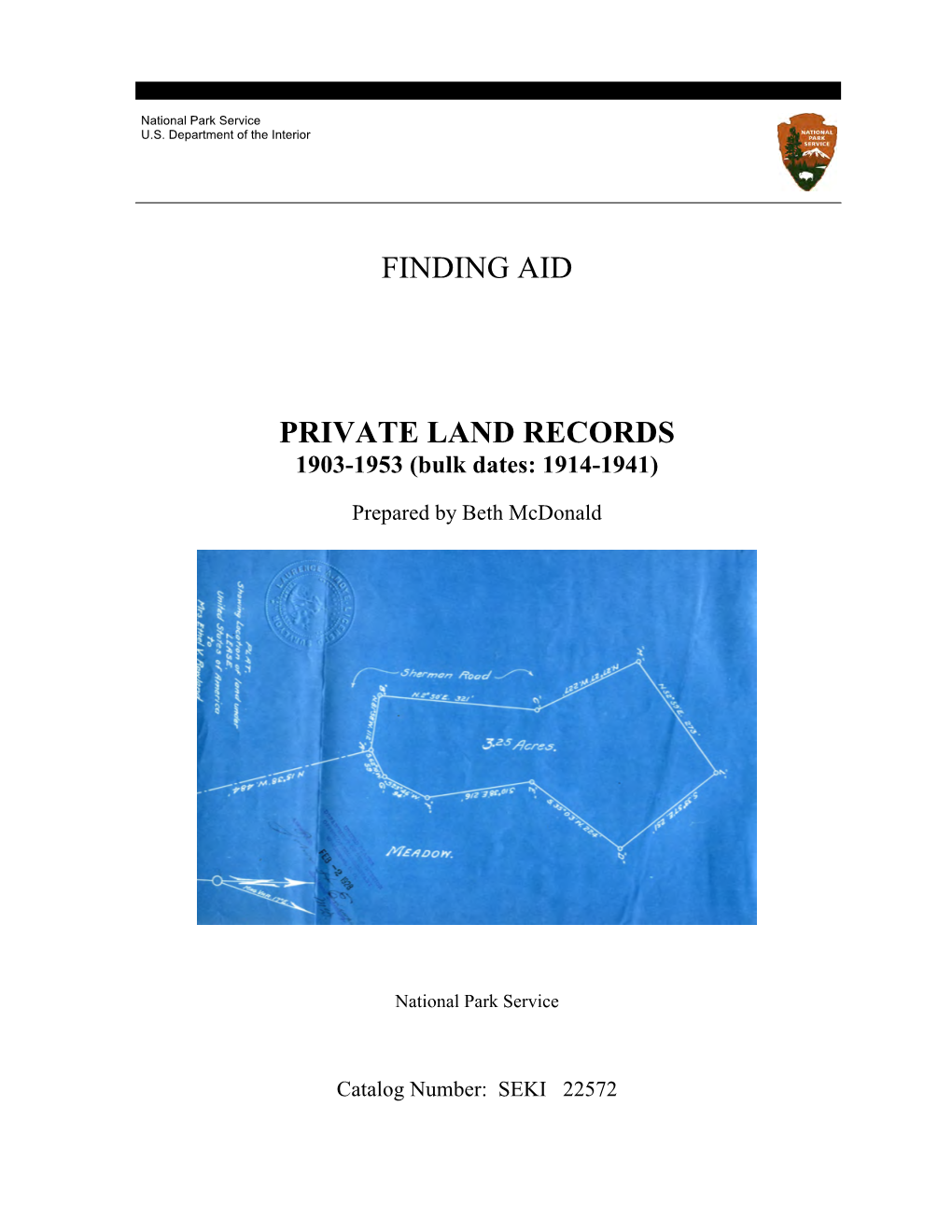 Private Land Records Finding