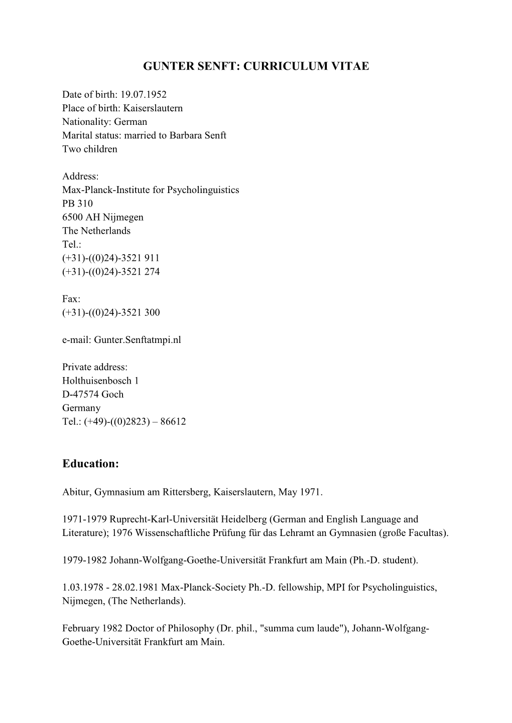 Curriculum Vitae (Pdf)