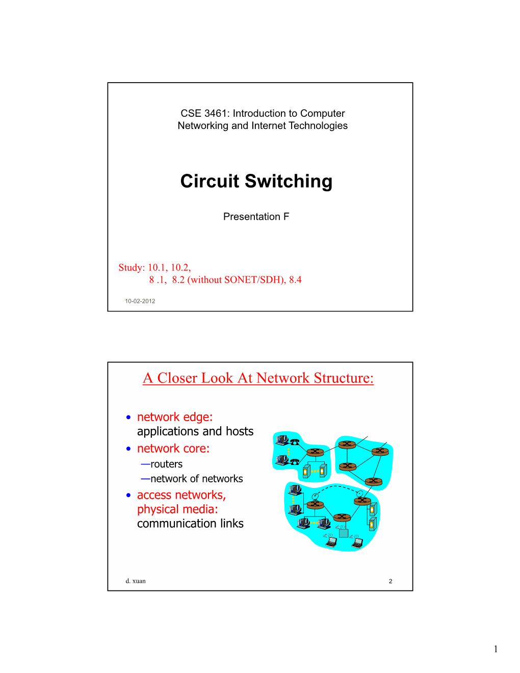 F. Circuit Switching