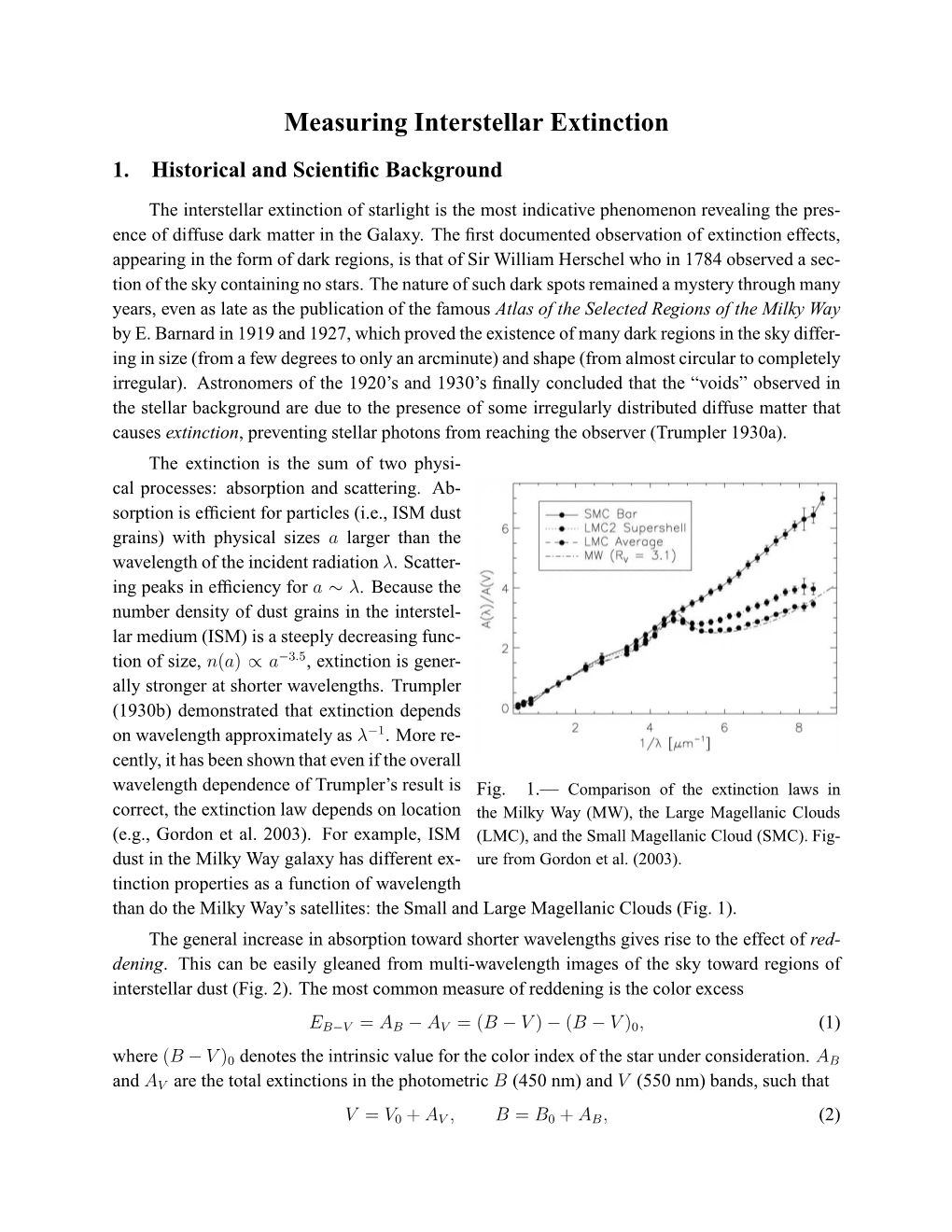 Measuring Interstellar Extinction