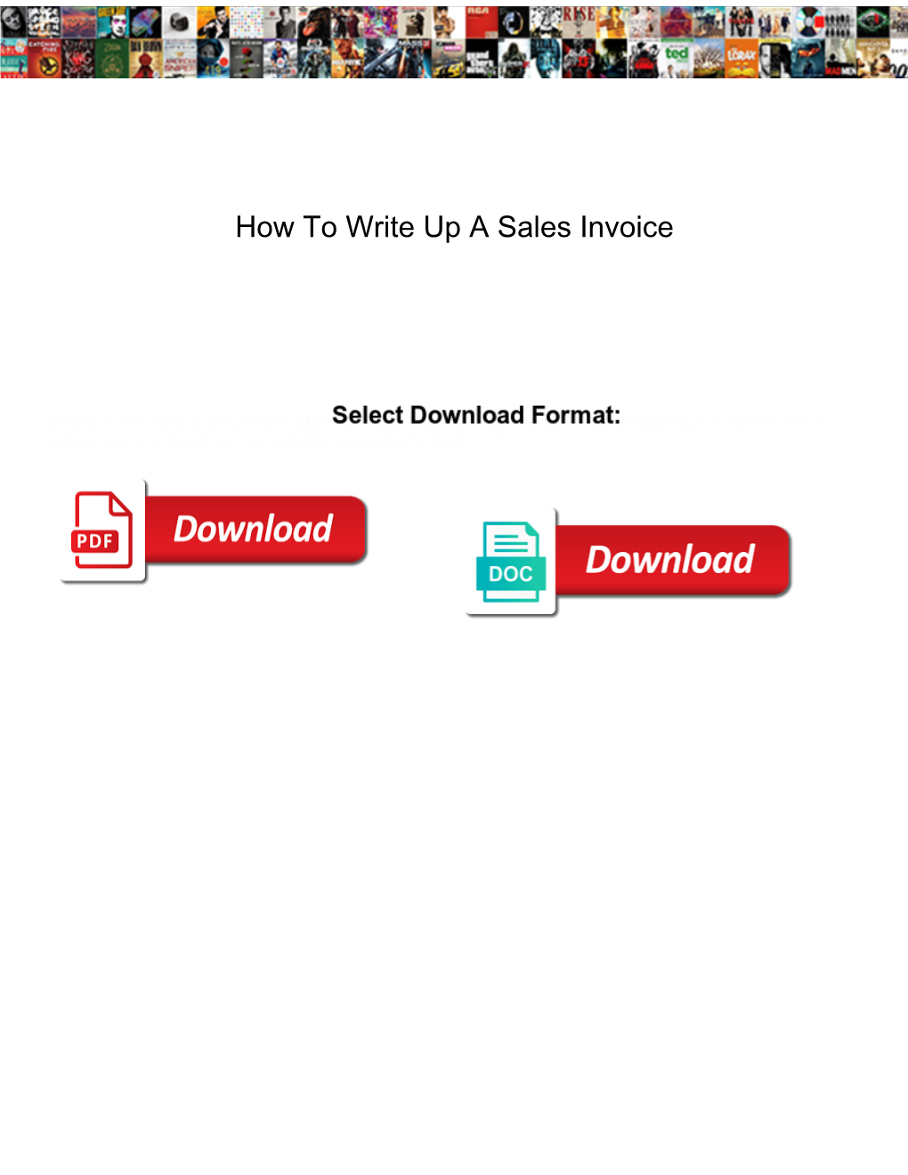 How to Write up a Sales Invoice