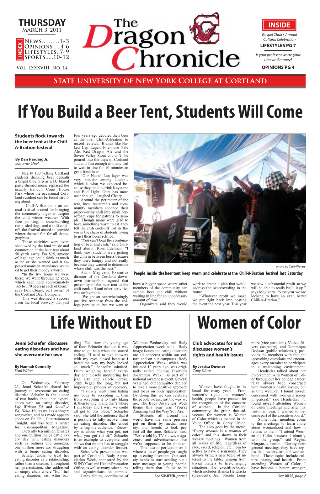 If You Build a Beer Tent, Students Will Come Life Without ED Women of Color