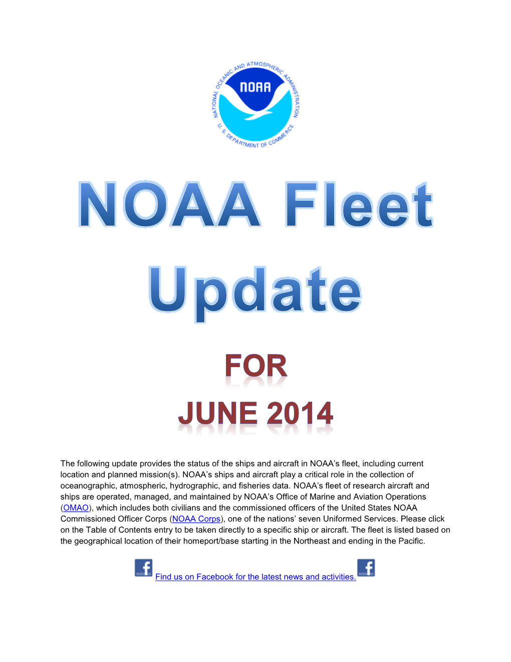 NOAA Fleet Update