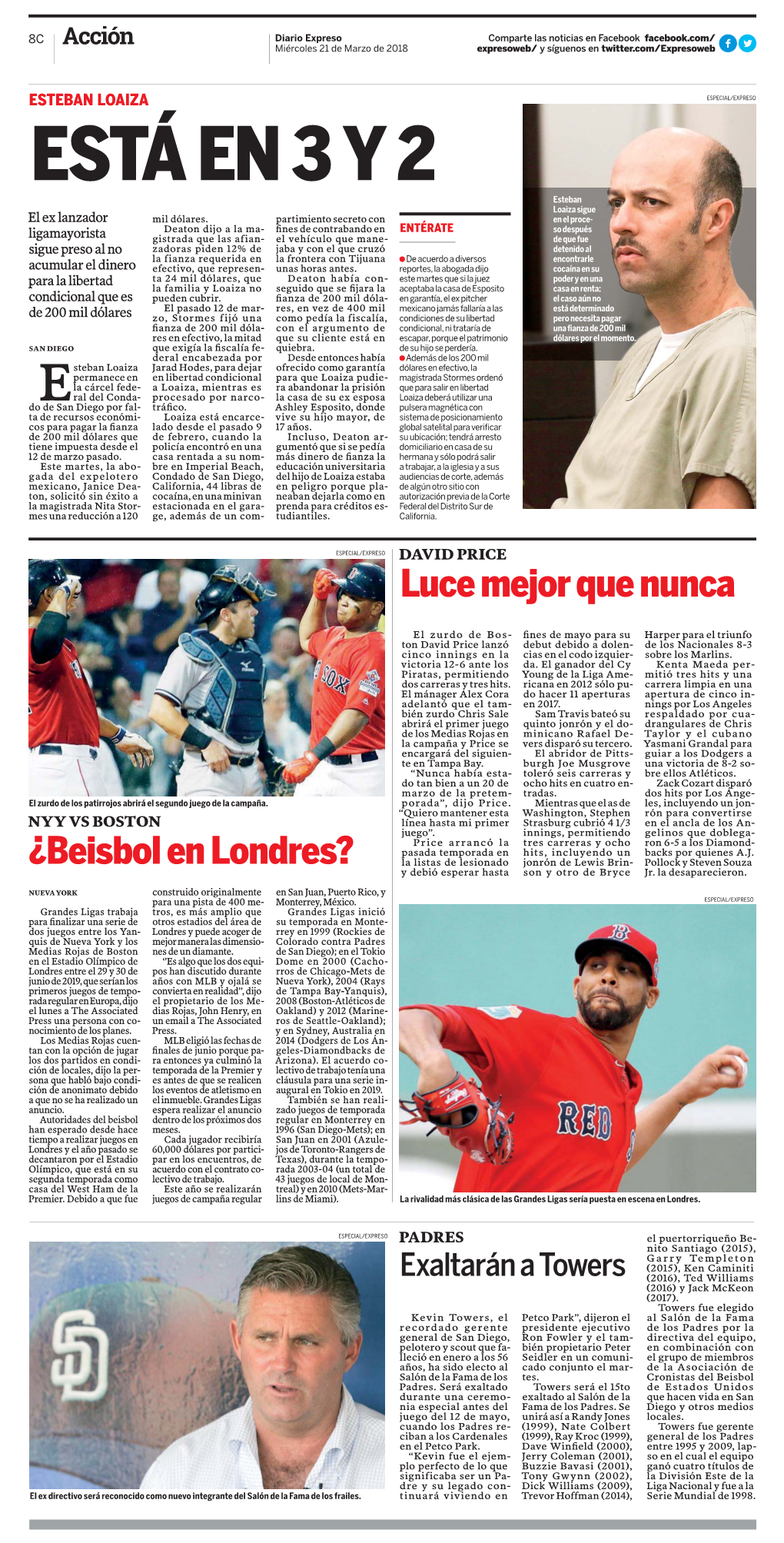 Beisbol En Londres? Pasada Temporada En Hits, Incluyendo Un Backs Por Quienes A.J