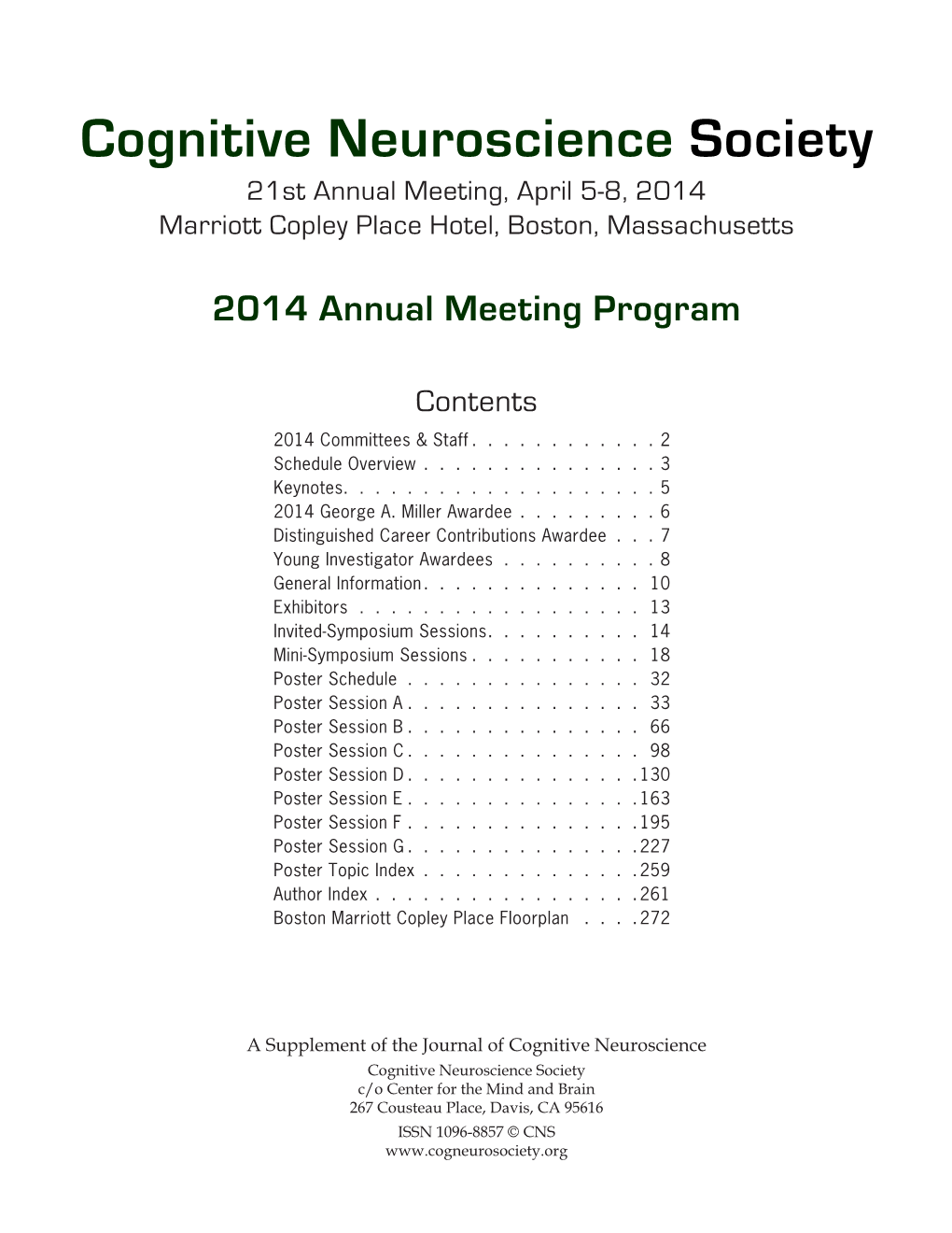 CNS 2014 Program