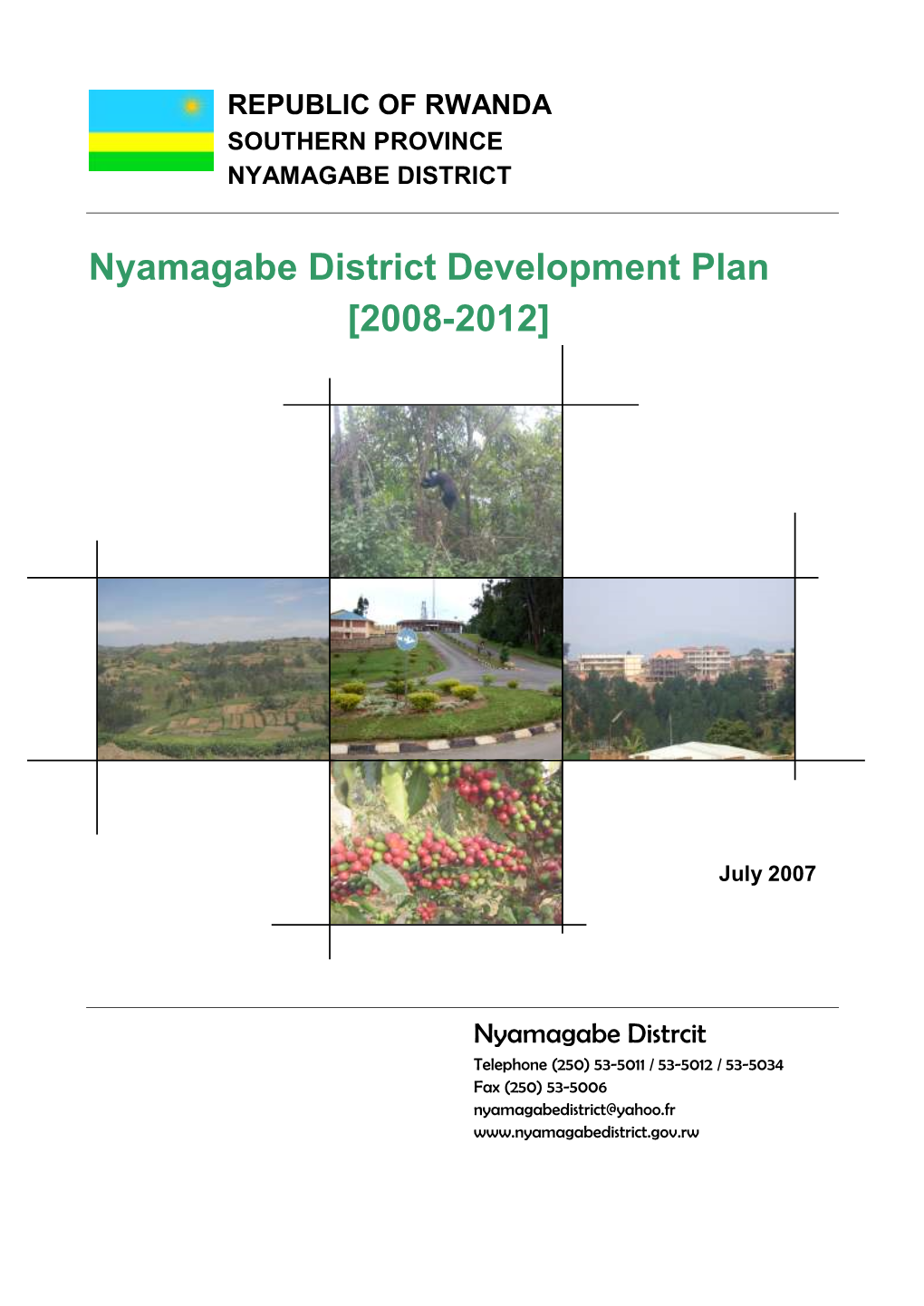 Nyamagabe District Development Plan [2008-2012]