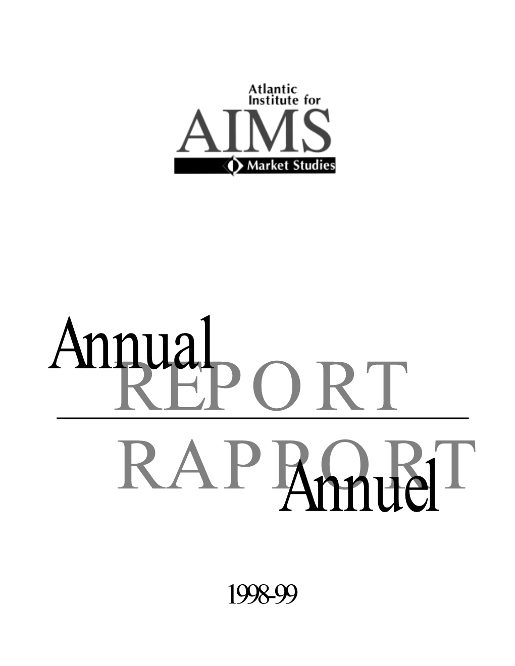 1998-1999 Annual Report/Rapport Annuel