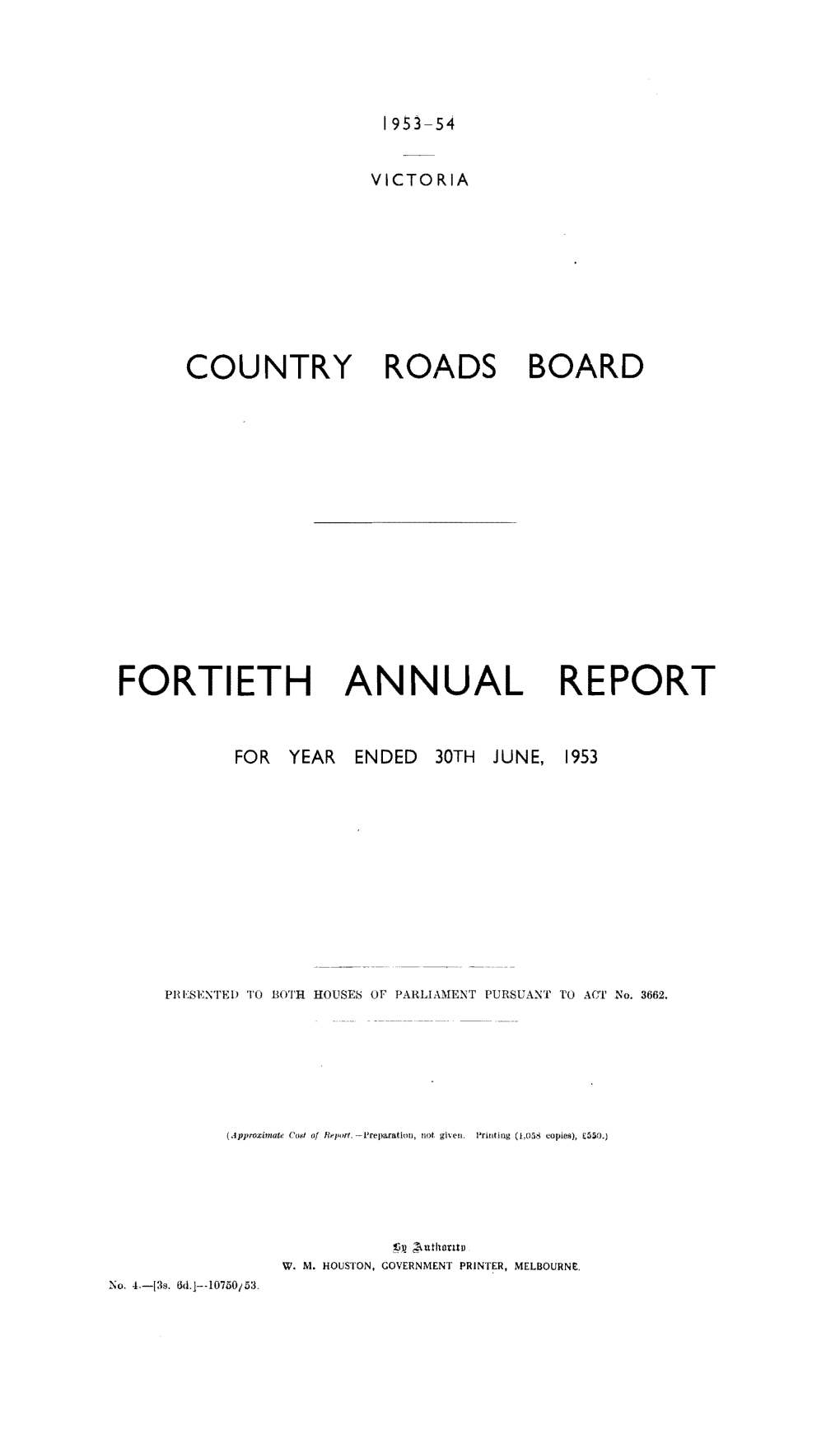 Fortieth Annual Report