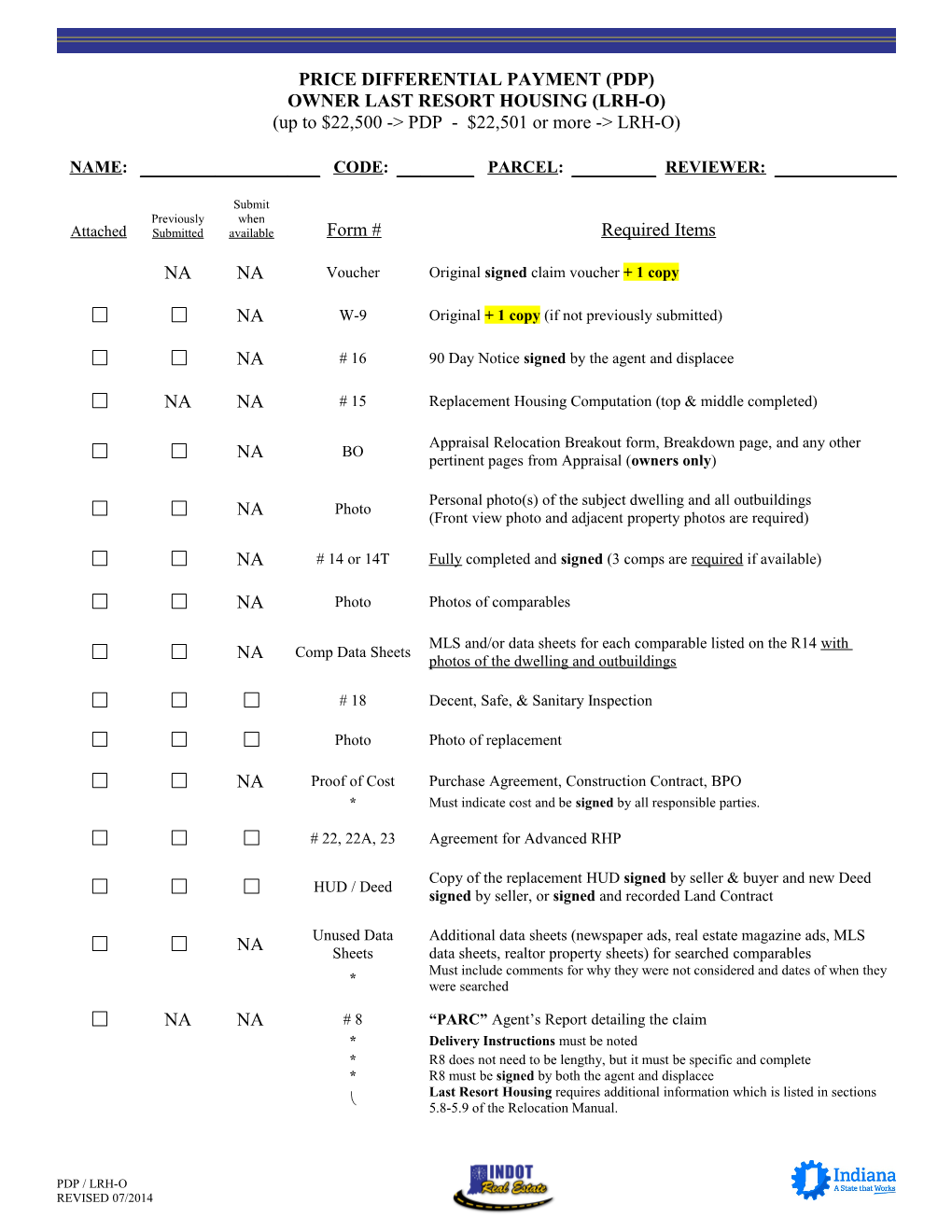 Residential 90 Day Notice Pre-Approval