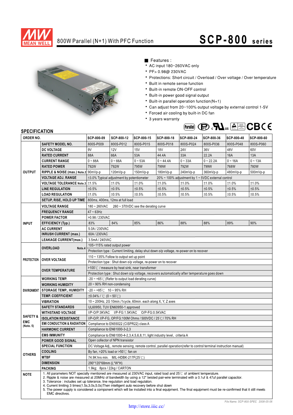 Iiic Store.Category.Electronic Component.Subassembly Part.Power Supplies.Switching Power Supply