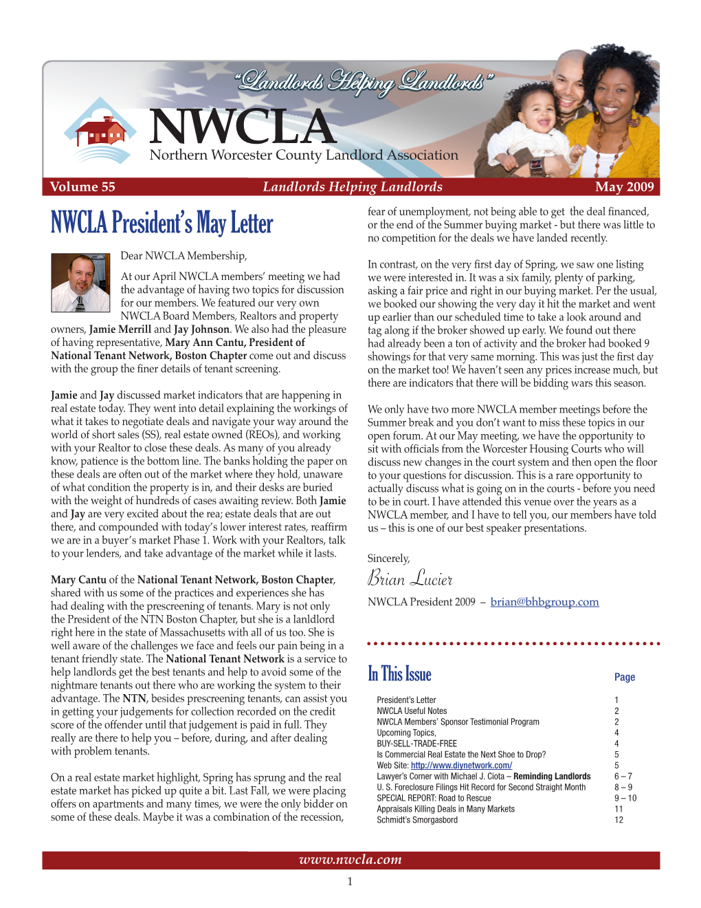 NWCLA President's May Letter