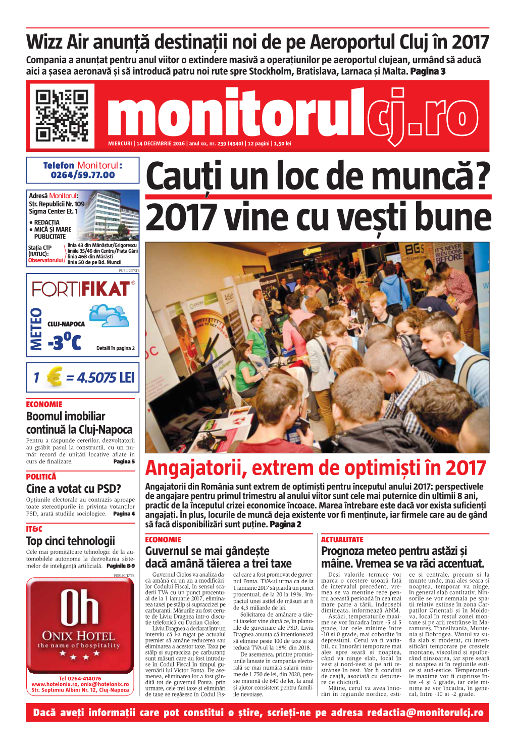 Cauţţi Un Loc De Muncă ? 2017 Vine Cu Veşti Bune