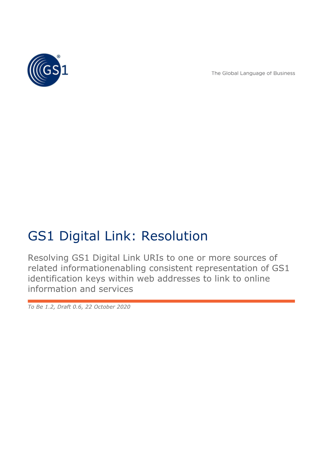 GS1 Digital Link: Resolution
