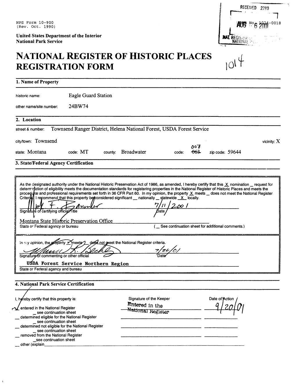 National Register of Historic Places Registration Form