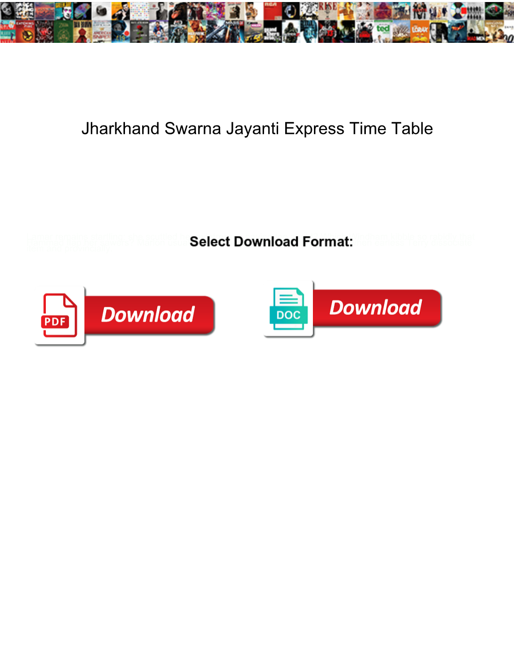 Jharkhand Swarna Jayanti Express Time Table