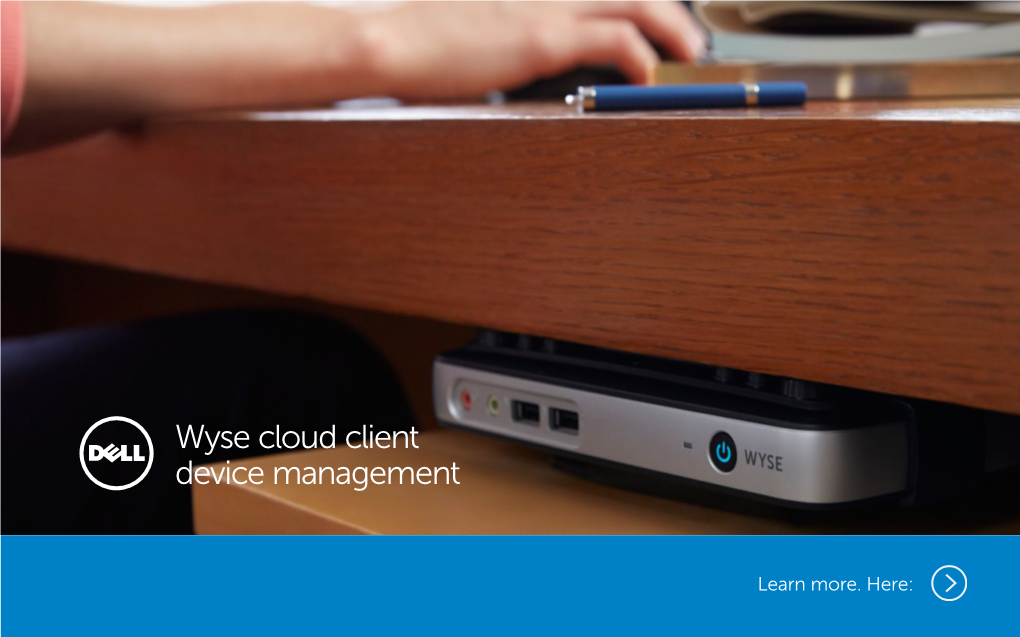 Wyse Cloud Client Device Management