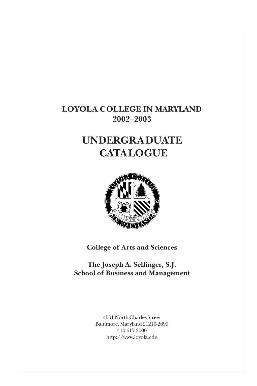 Loyola College in Maryland 2002–2003