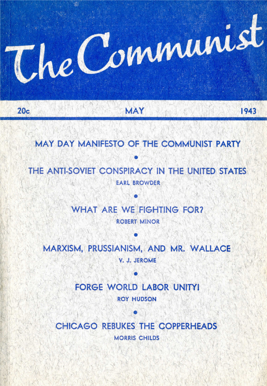 Volume 22 No. 5, May, 1943