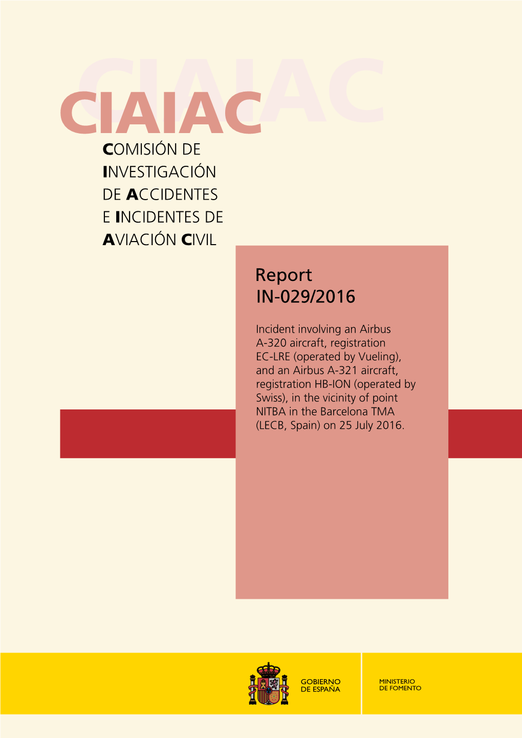 Ciaiac@Fomento.Es C/ Fruela, 6 Fax: +34 91 463 55 35 28011 Madrid (España) Foreword