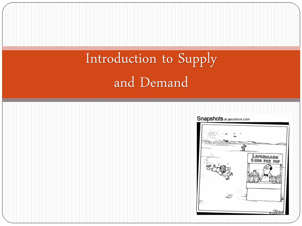 The Demand Curve