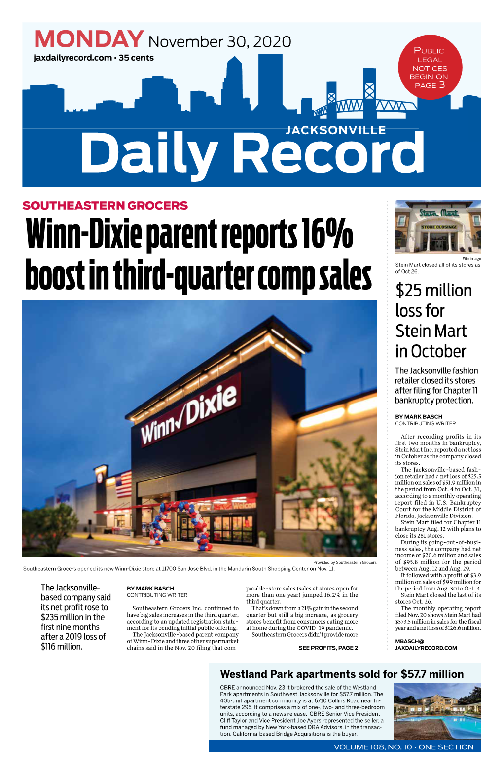 Winn-Dixie Parent Reports 16% Boost in Third-Quarter Comp Sales