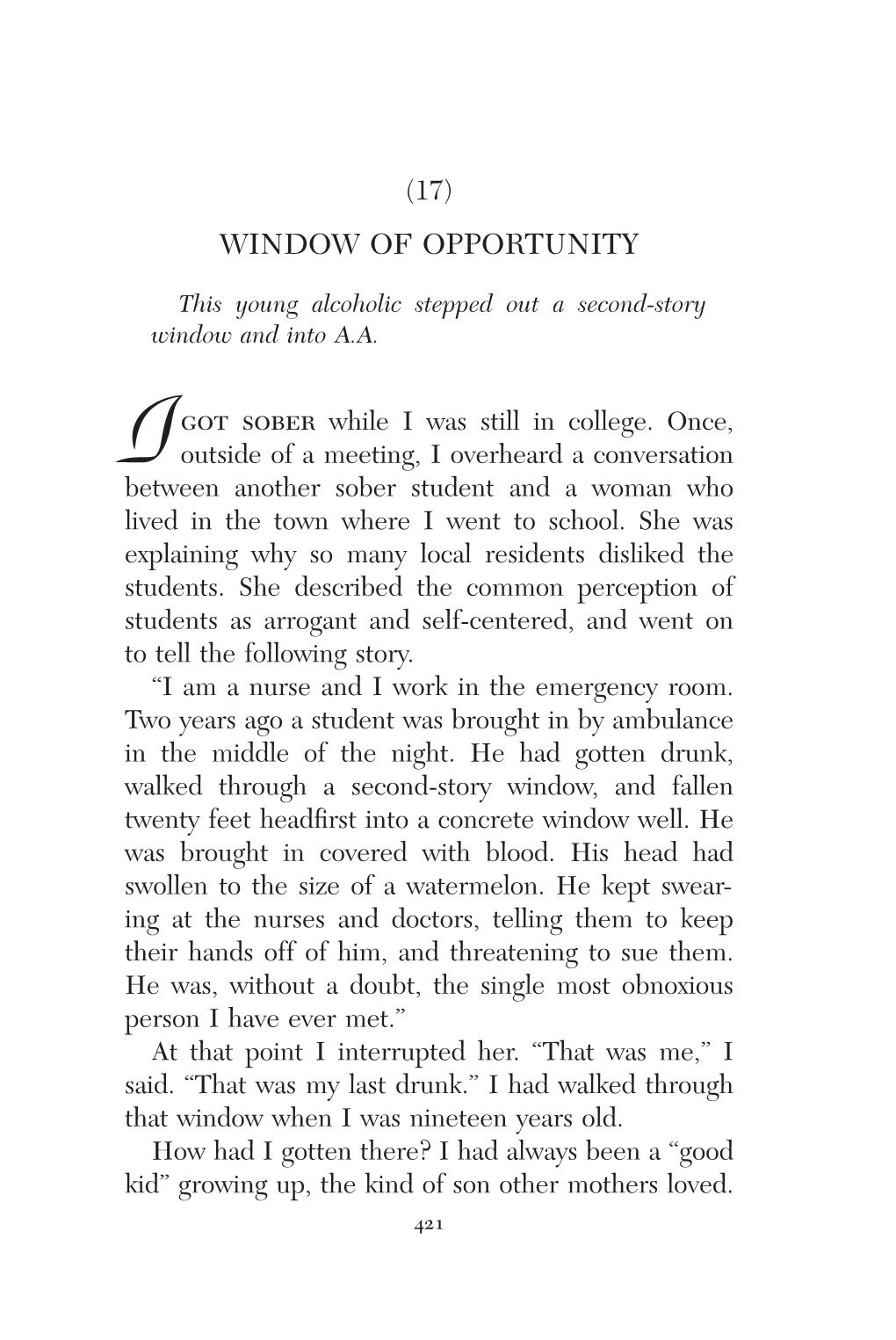 Window of Opportunity