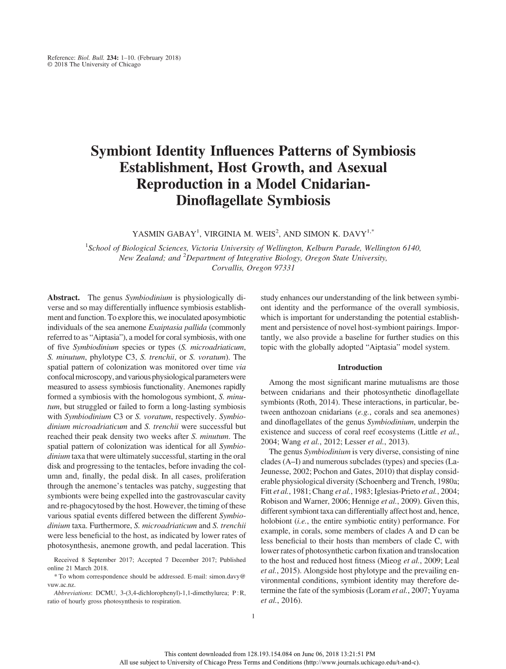 Symbiont Identity Influences Patterns of Symbiosis Establishment, Host