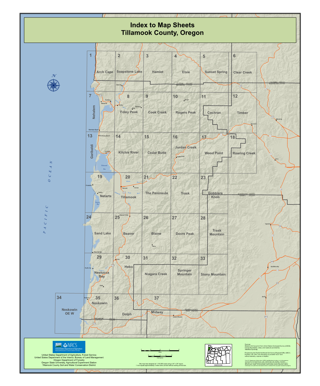 Soil Survey of Tillamook County, Oregon