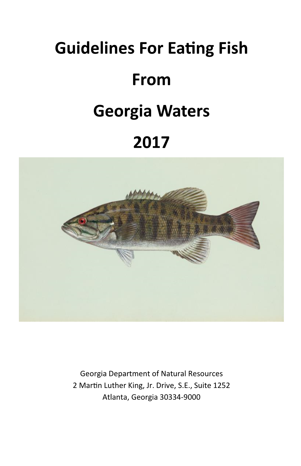 Guidelines for Eating Fish from Georgia Waters 2017