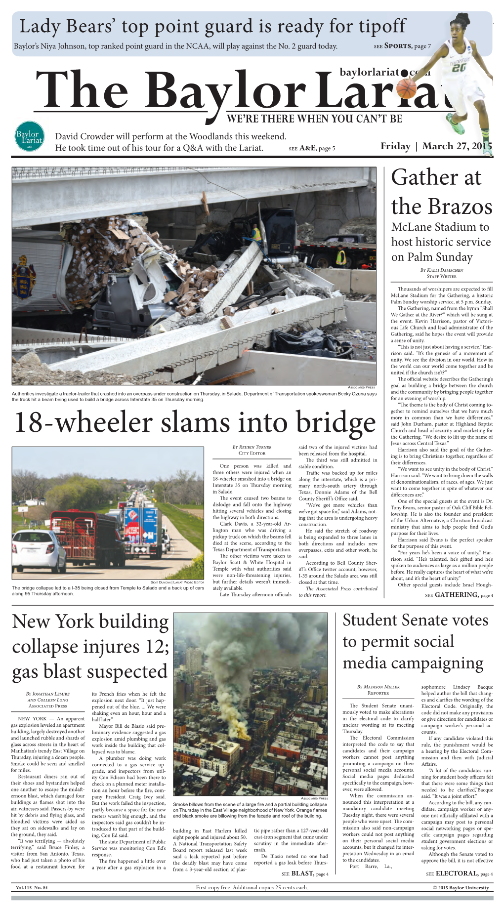 18-Wheeler Slams Into Bridge the Gathering