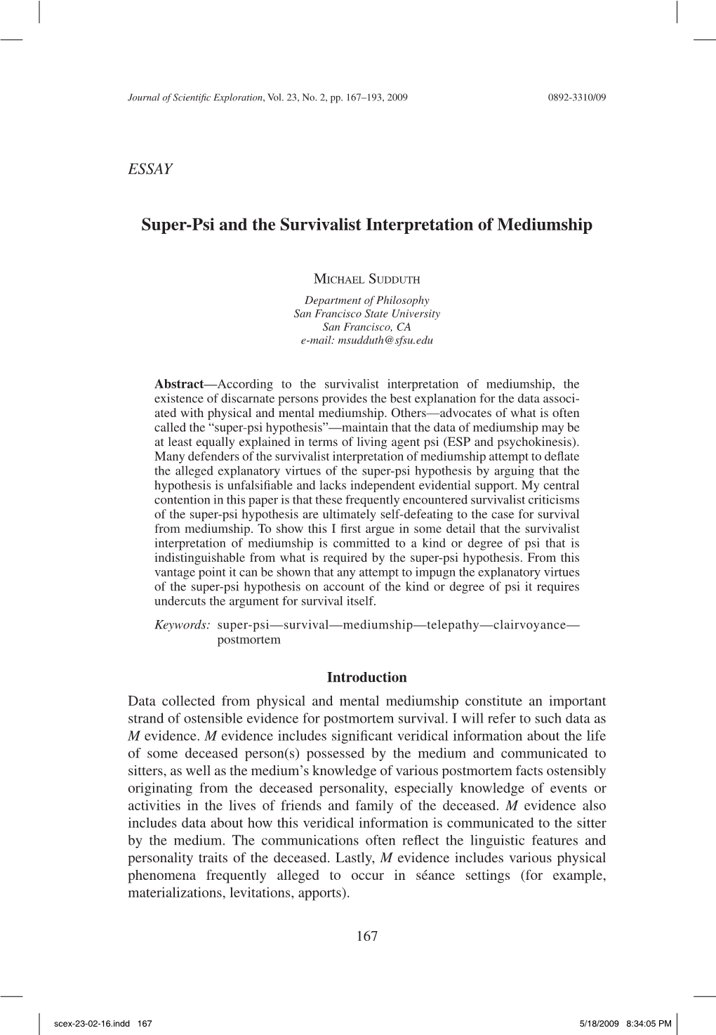 Super-Psi and the Survivalist Interpretation of Mediumship