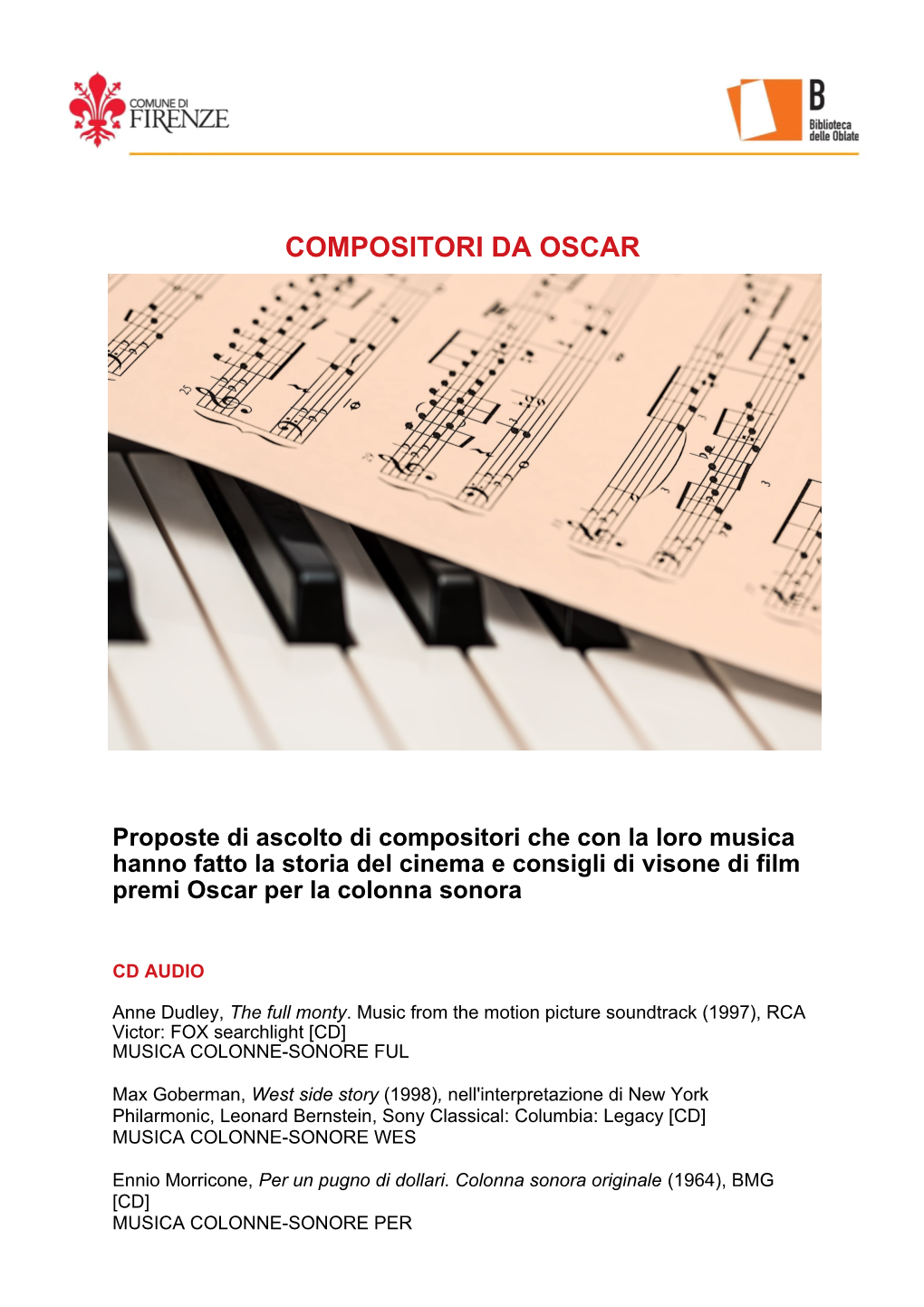 Compositori Da Oscar