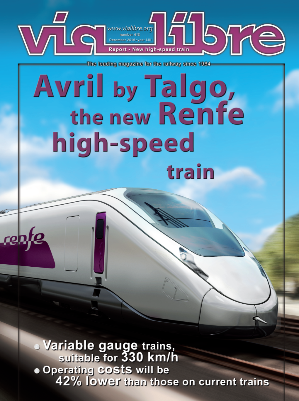 Avril by Talgo. the New Renfe High-Speed Train