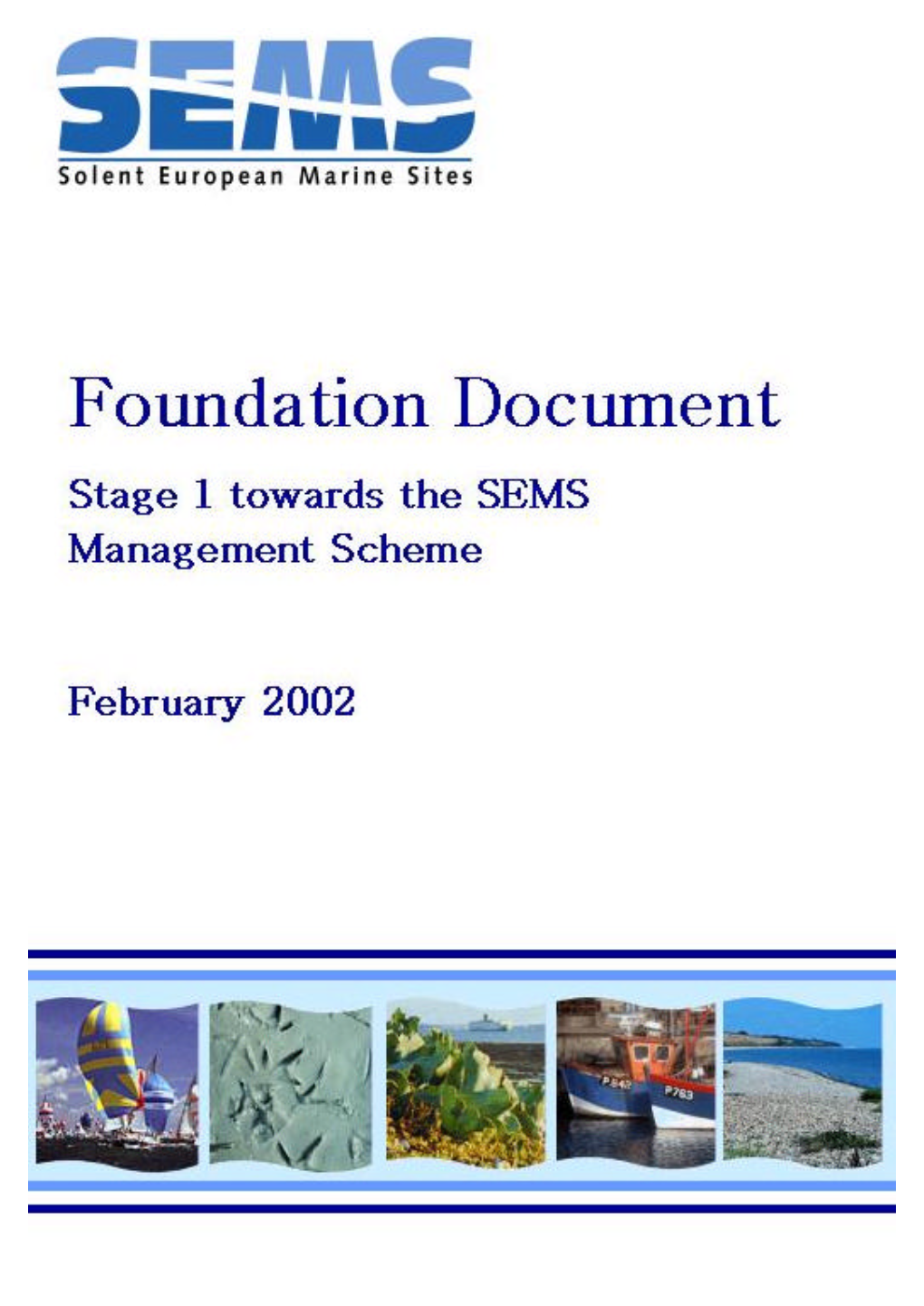 Foundation Document- Stage 1 Towards the SEMS Management Scheme