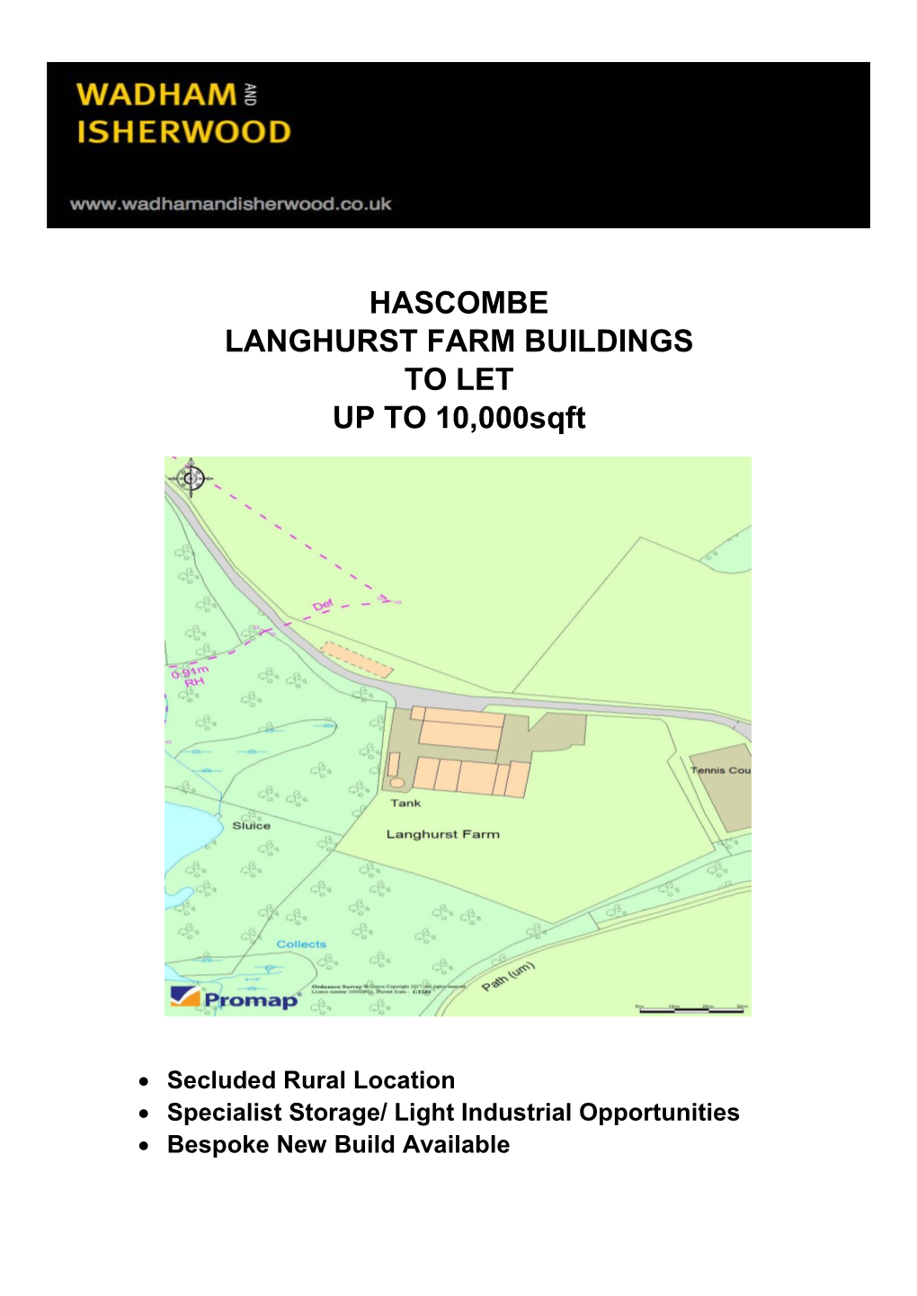 HASCOMBE LANGHURST FARM BUILDINGS to LET up to 10,000Sqft