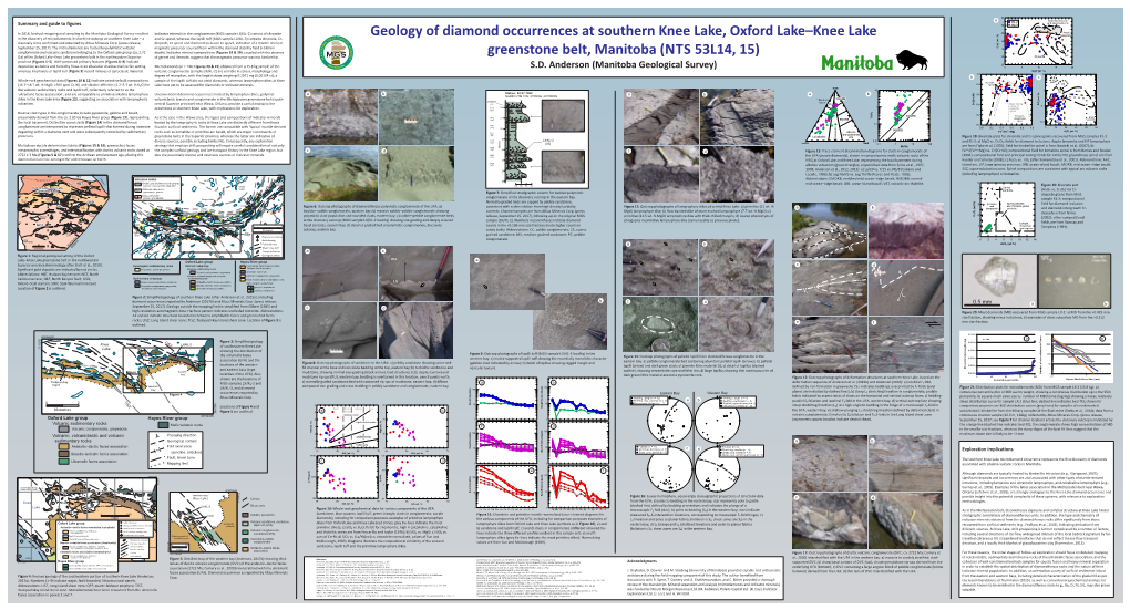 Geology of Diamond Occurrences at Southern Knee Lake, Oxford Lake