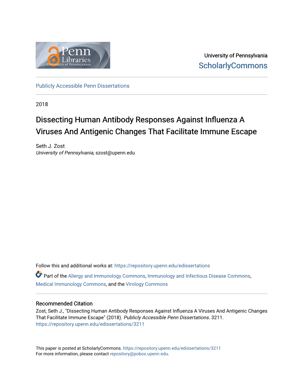 Dissecting Human Antibody Responses Against Influenza a Viruses and Antigenic Changes That Facilitate Immune Escape