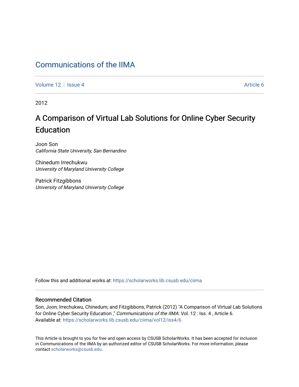 A Comparison of Virtual Lab Solutions for Online Cyber Security Education