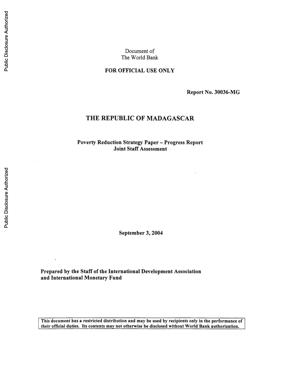 World Bank Document