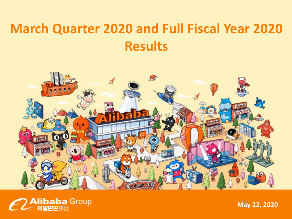 March Quarter 2020 and Full Fiscal Year 2020 Results
