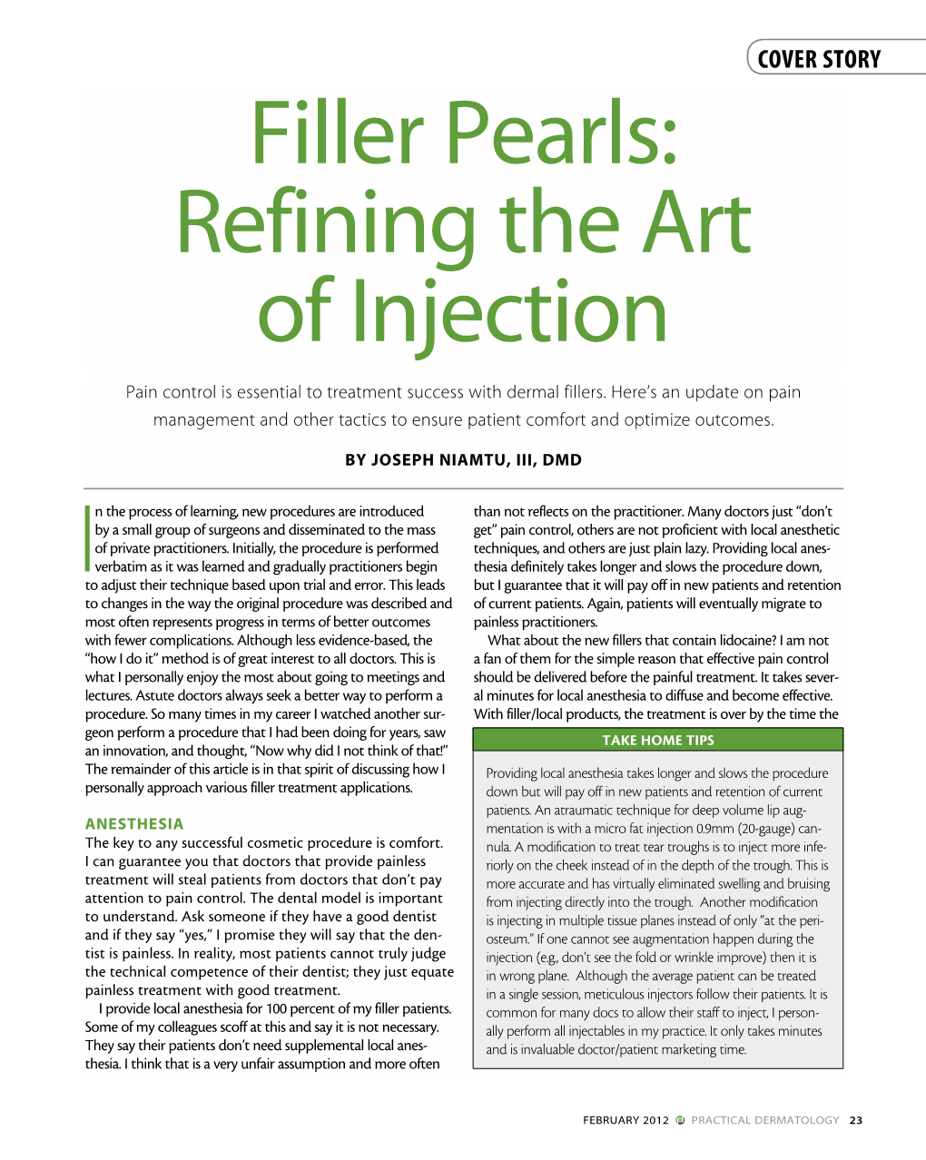 Filler Pearls: Refining the Art of Injection