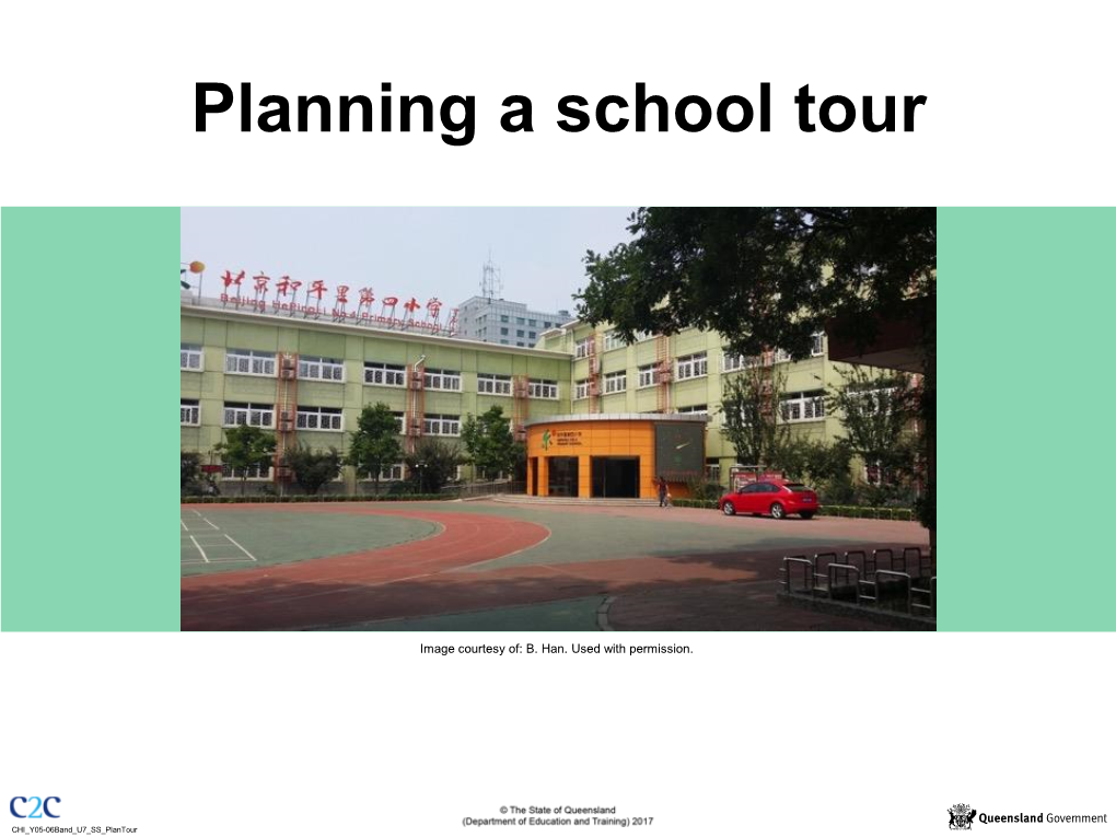 Planning a School Tour