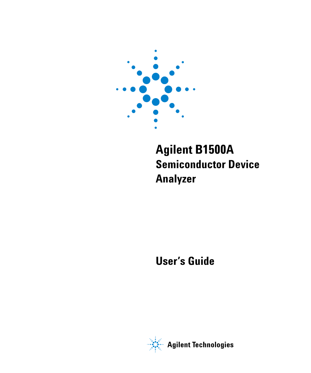 Agilent B1500A Semiconductor Device Analyzer