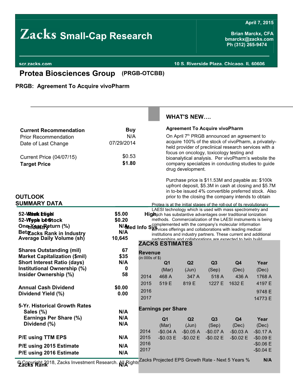 Protea Biosciences Group