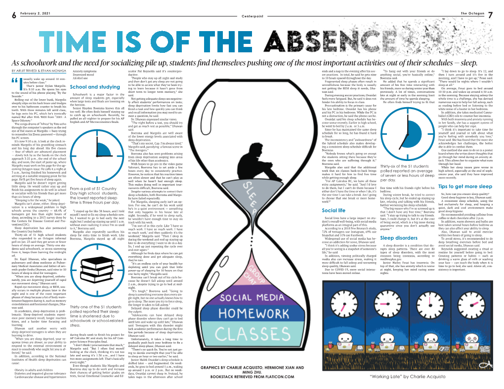 As Schoolwork and the Need for Socializing Pile Up, Students Find Themselves Pushing One of the Most Important Activities out of Their Schedules — Sleep