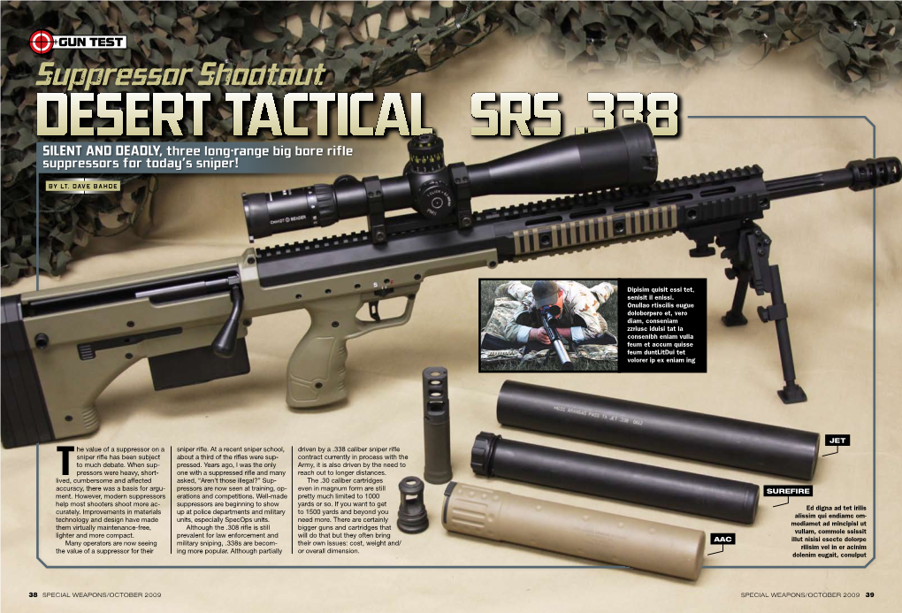 Suppressor Shootout: Desert Tactical SRS .338