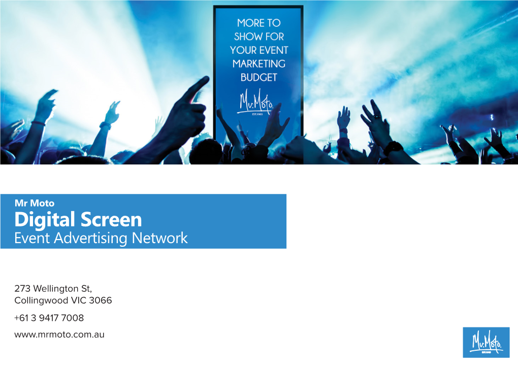 To Download a List of Locations That Have the Mr Moto Digital Screens